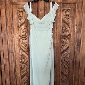 Azazie Bridesmaid Dress Esmeralda Dusty Sage Size A6